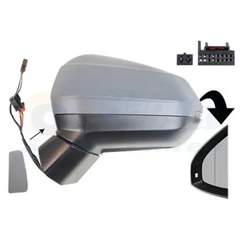 Rétroviseur extérieur VAN WEZEL 0372825