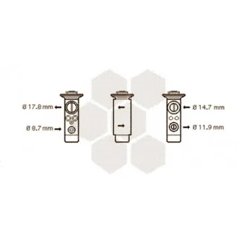 Détendeur, climatisation VAN WEZEL 06001239