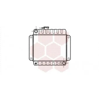Radiateur, refroidissement du moteur VAN WEZEL 06002002