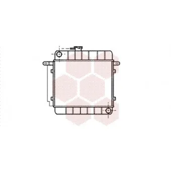 Radiateur, refroidissement du moteur VAN WEZEL 06002004