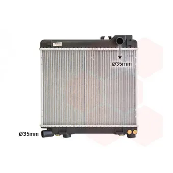 Radiateur, refroidissement du moteur VAN WEZEL 06002027