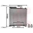 Radiateur, refroidissement du moteur VAN WEZEL 06002056 - Visuel 1