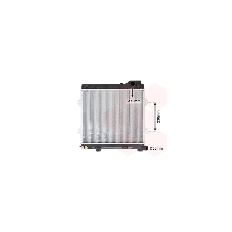 Radiateur, refroidissement du moteur VAN WEZEL 06002075
