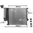 Radiateur, refroidissement du moteur VAN WEZEL 06002124 - Visuel 1