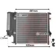 Radiateur, refroidissement du moteur VAN WEZEL 06002125 - Visuel 1