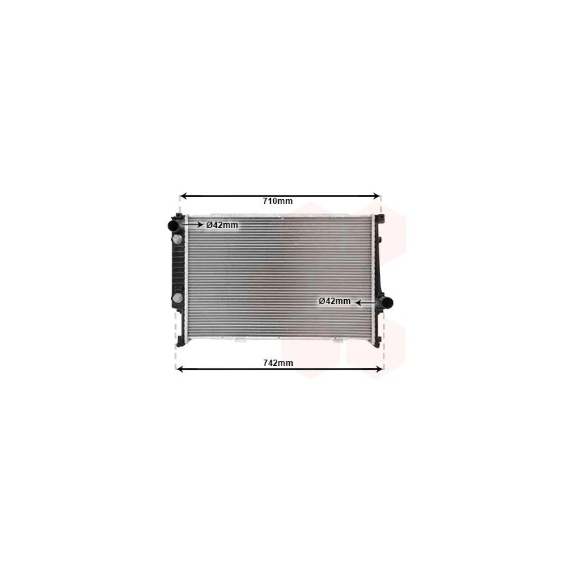 Radiateur, refroidissement du moteur VAN WEZEL 06002134