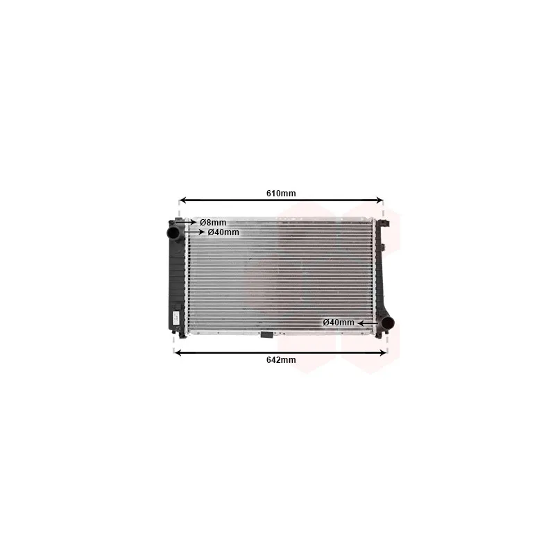 Radiateur, refroidissement du moteur VAN WEZEL 06002179