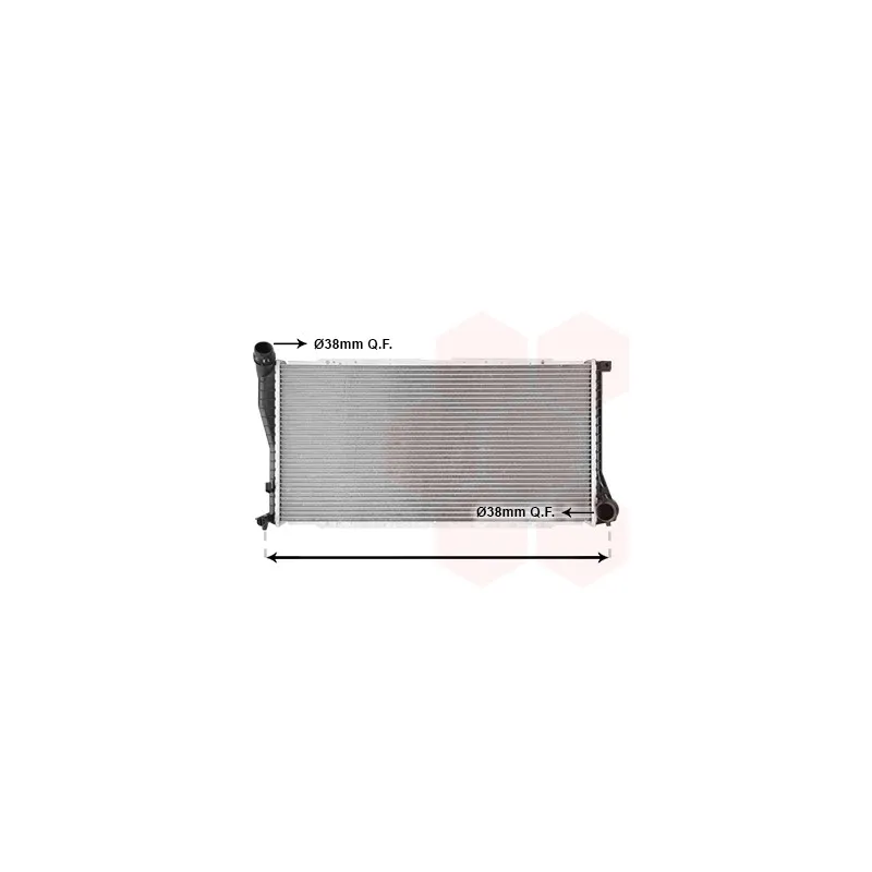 Radiateur, refroidissement du moteur VAN WEZEL 06002234