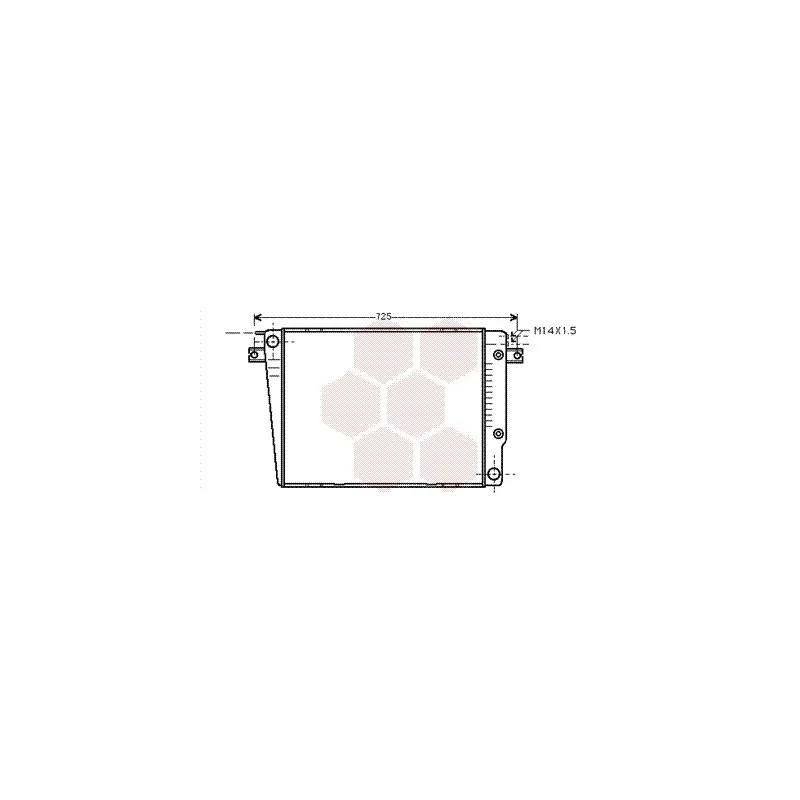 Radiateur, refroidissement du moteur VAN WEZEL 06002251