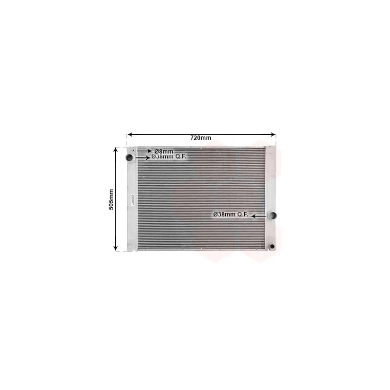Radiateur, refroidissement du moteur VAN WEZEL 06002284