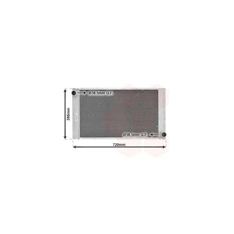 Radiateur, refroidissement du moteur VAN WEZEL 06002287