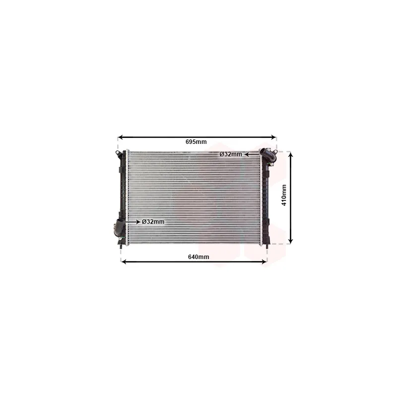 Radiateur, refroidissement du moteur VAN WEZEL 06002307