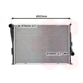Radiateur, refroidissement du moteur VAN WEZEL 06002335