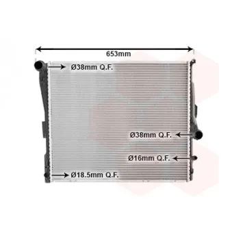 Radiateur, refroidissement du moteur VAN WEZEL