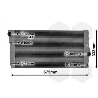Radiateur, refroidissement du moteur VAN WEZEL 06002355