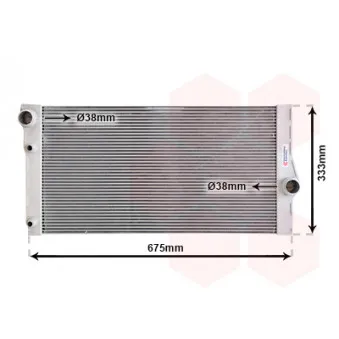 Radiateur, refroidissement du moteur VAN WEZEL 06002410