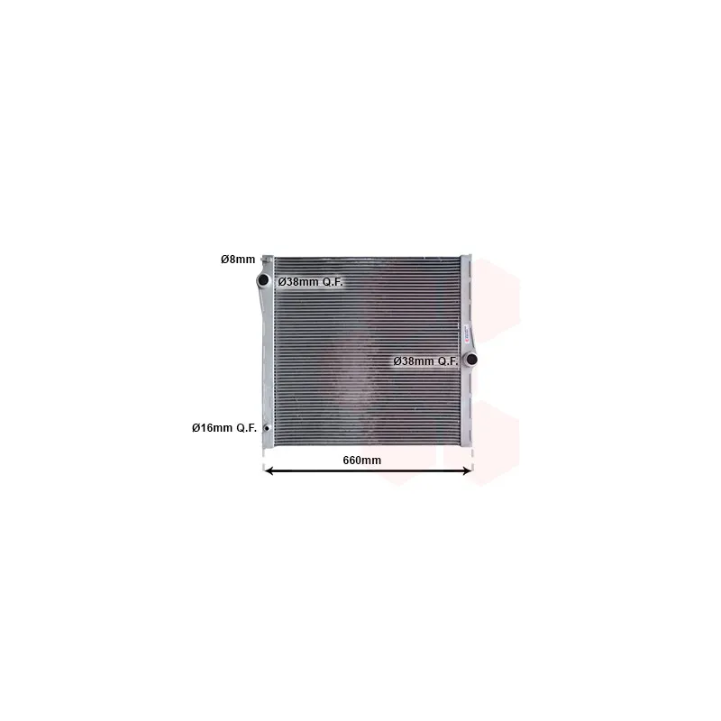 Radiateur, refroidissement du moteur VAN WEZEL 06002436
