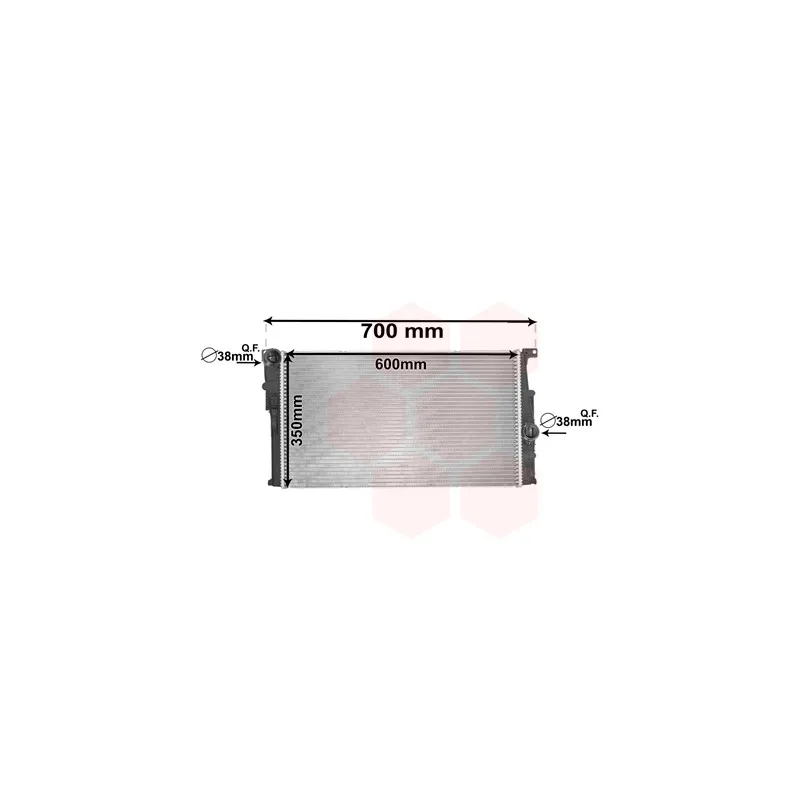 Radiateur, refroidissement du moteur VAN WEZEL 06002455