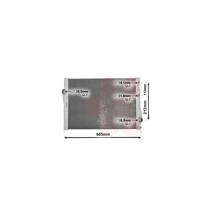 Radiateur, refroidissement du moteur VAN WEZEL 06002471