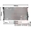 Radiateur, refroidissement du moteur VAN WEZEL 06002542 - Visuel 1