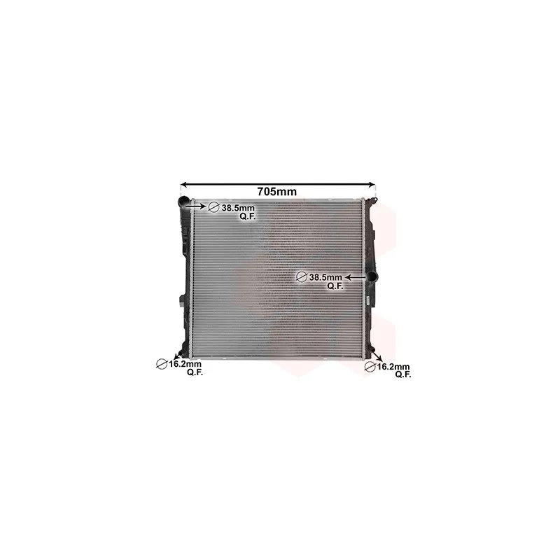 Radiateur, refroidissement du moteur VAN WEZEL 06002548