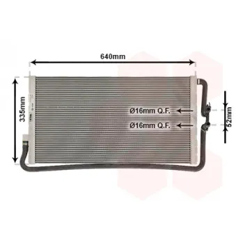 Radiateur, refroidissement du moteur VAN WEZEL 06002568