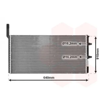 Radiateur, refroidissement du moteur VAN WEZEL 06002583