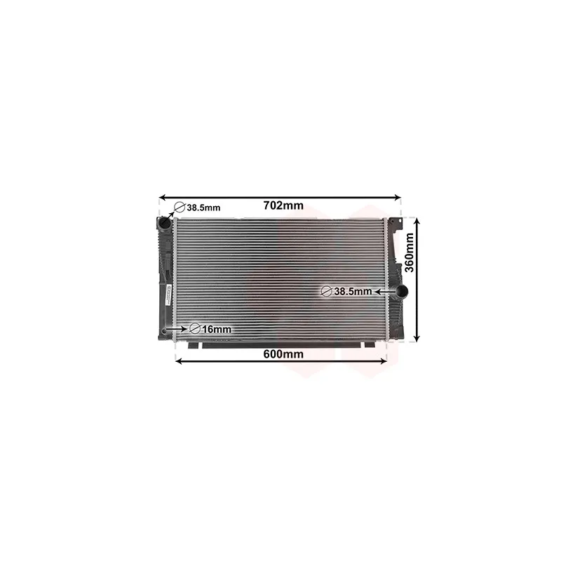 Radiateur, refroidissement du moteur VAN WEZEL 06002700