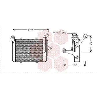 Radiateur d'huile VAN WEZEL 06003255