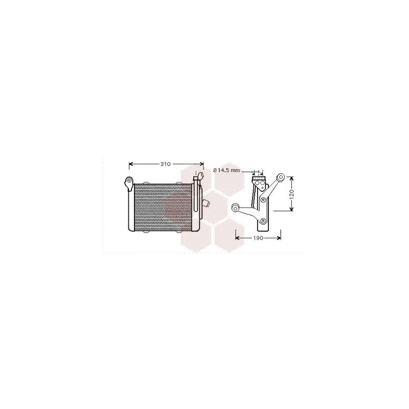 Radiateur d'huile VAN WEZEL 06003255