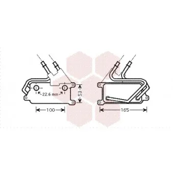 Radiateur d'huile de boîte automatique VAN WEZEL 06003315