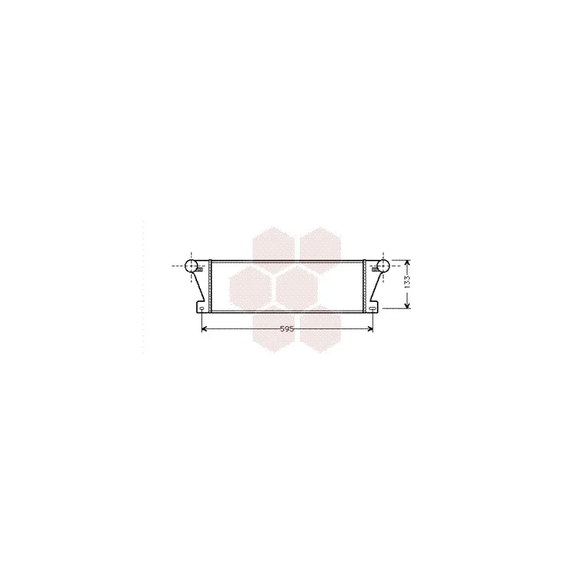 Intercooler, échangeur VAN WEZEL 06004177