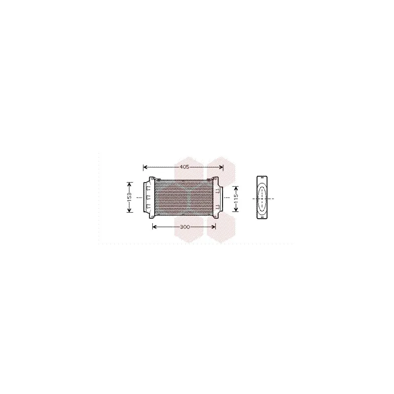 Intercooler, échangeur VAN WEZEL 06004262