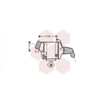 Intercooler, échangeur VAN WEZEL 06004380