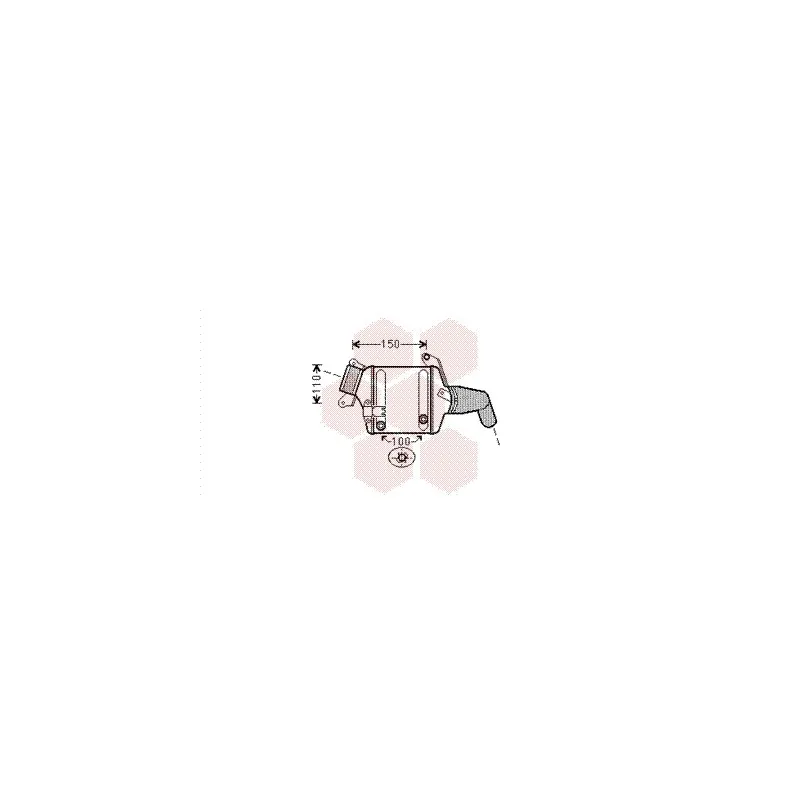 Intercooler, échangeur VAN WEZEL 06004380
