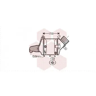 Intercooler, échangeur VAN WEZEL 06004381