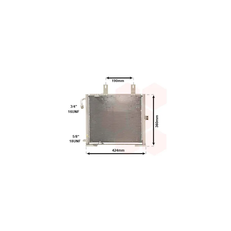 Condenseur, climatisation VAN WEZEL 06005147