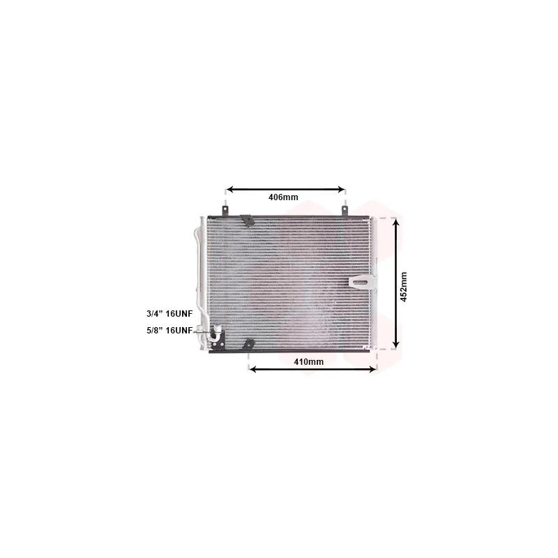 Condenseur, climatisation VAN WEZEL 06005183