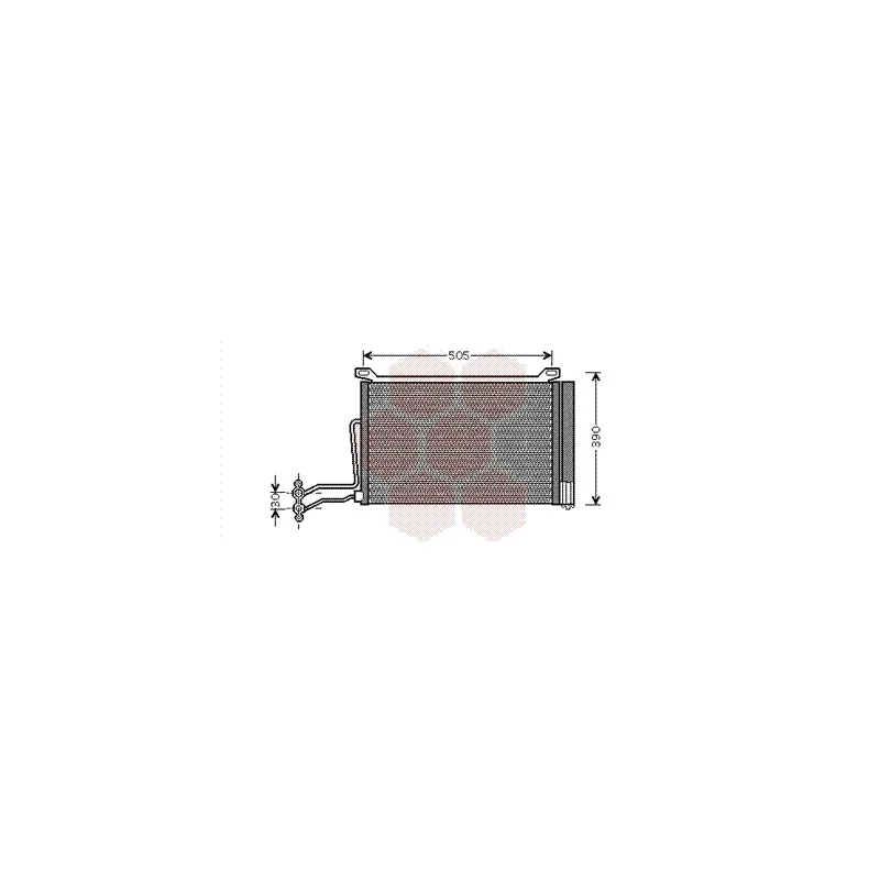 Condenseur, climatisation VAN WEZEL 06005264