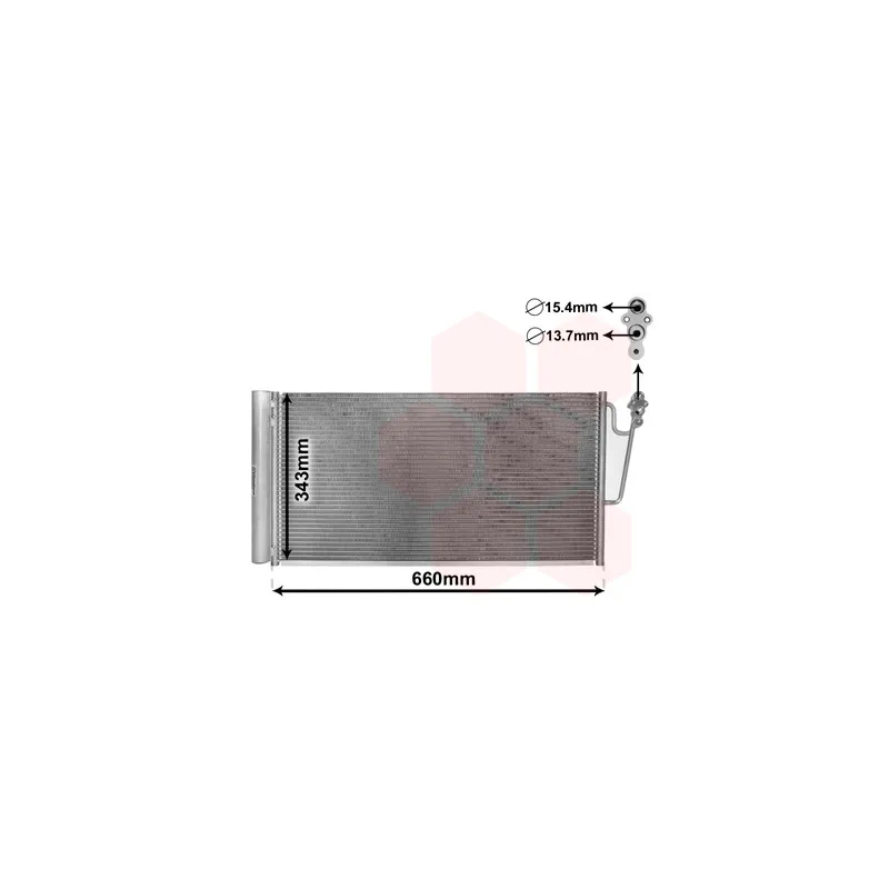 Condenseur, climatisation VAN WEZEL 06005363