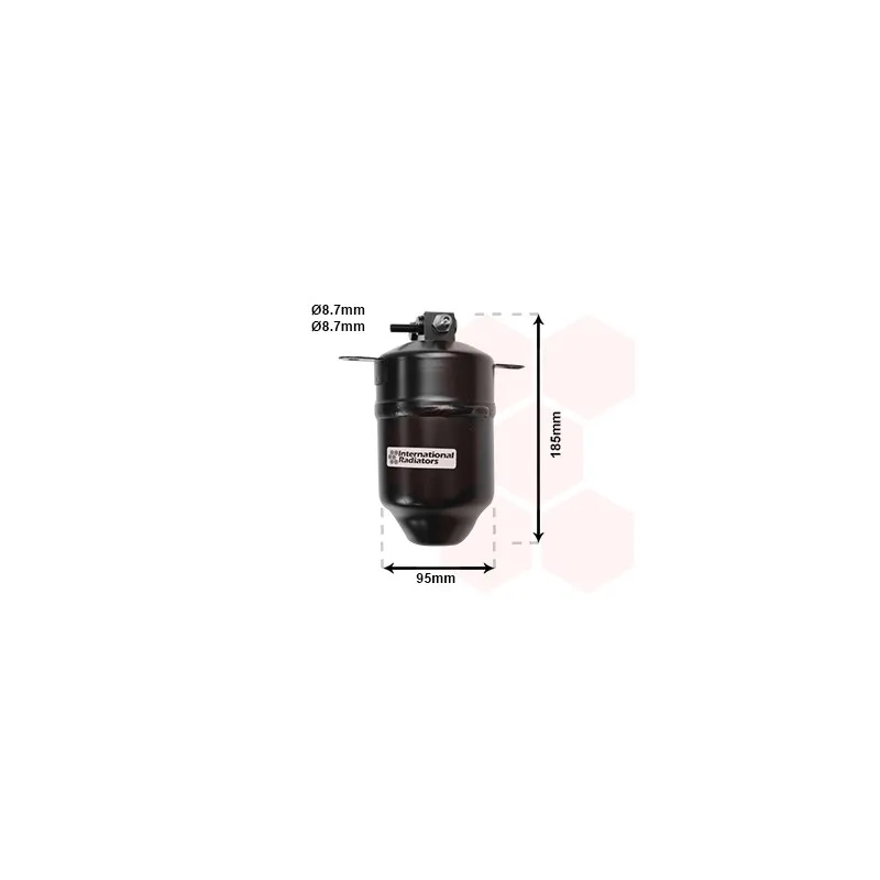 Filtre déshydratant, climatisation VAN WEZEL 0600D001