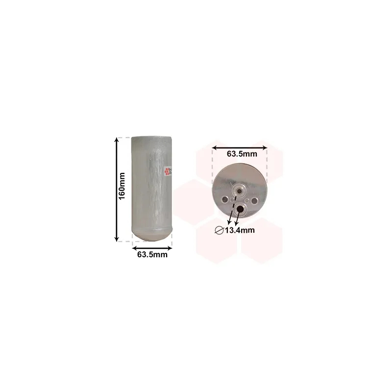Filtre déshydratant, climatisation VAN WEZEL 0600D063
