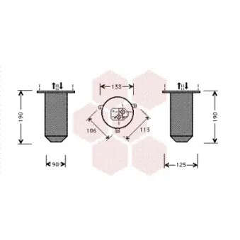 Filtre déshydratant, climatisation VAN WEZEL 0600D216