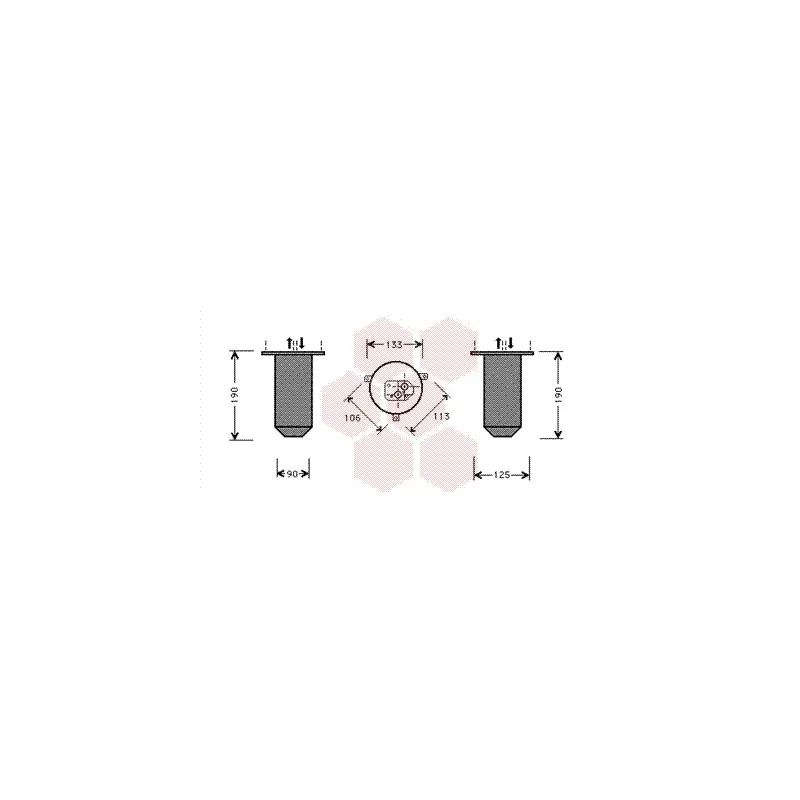Filtre déshydratant, climatisation VAN WEZEL 0600D216