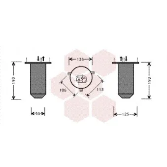 Filtre déshydratant, climatisation VAN WEZEL 0600D218