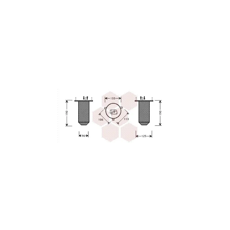 Filtre déshydratant, climatisation VAN WEZEL 0600D218