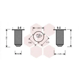 Filtre déshydratant, climatisation VAN WEZEL 0600D220