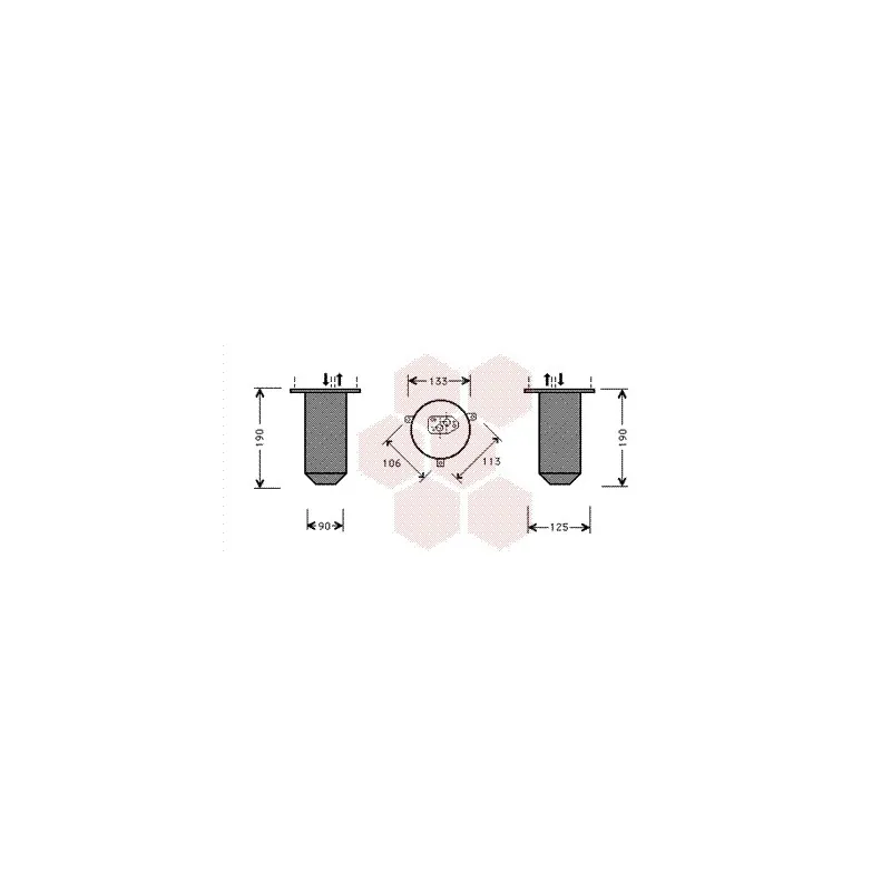 Filtre déshydratant, climatisation VAN WEZEL 0600D220