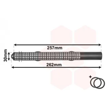 Filtre déshydratant, climatisation VAN WEZEL 0600D298