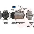Compresseur, climatisation VAN WEZEL 0600K415 - Visuel 1